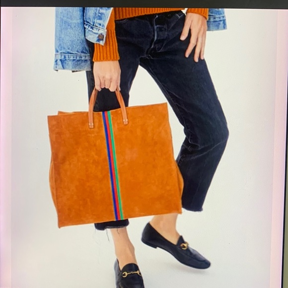 - Clare V. Simple Stripe Suede Tote
CLARE V. - Picture 4 of 17